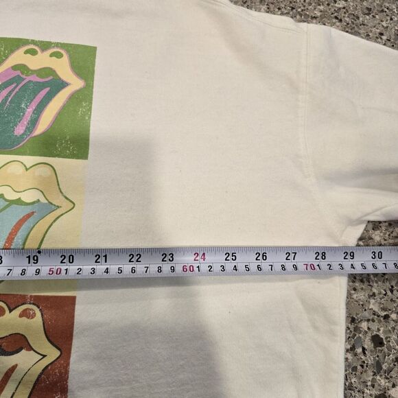 The Rolling Stones White Sweatshirt Women's XXL.D141 - Picture 7 of 9